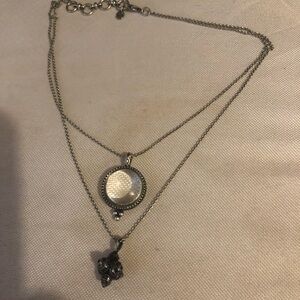 Elegant Silver Layered Necklace- $35 or $30 w/offer 173A